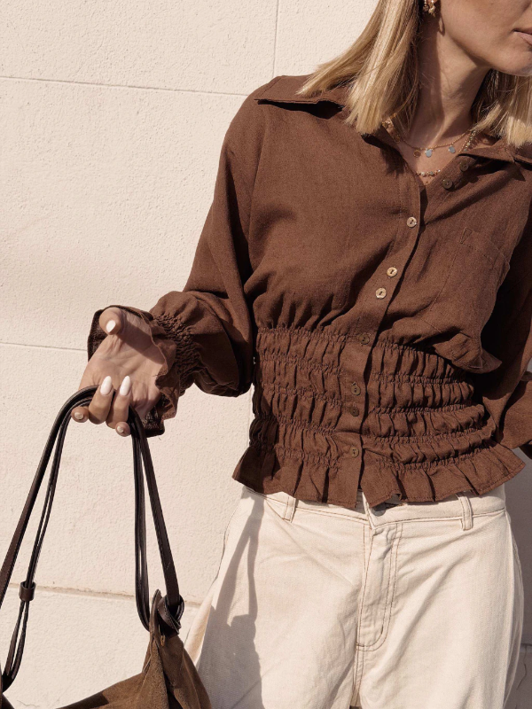 Producto - CAMISA SUMMER SHAPES CHOCOLATE - 6
