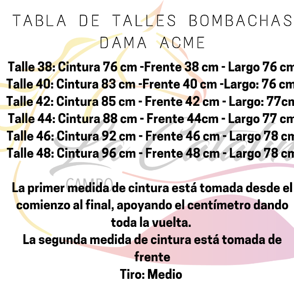 Bombacha Natura - La Catalina Campo
