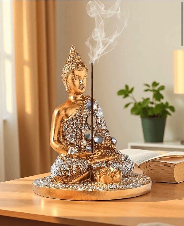 Producto - Buda de resina porta sahumerios