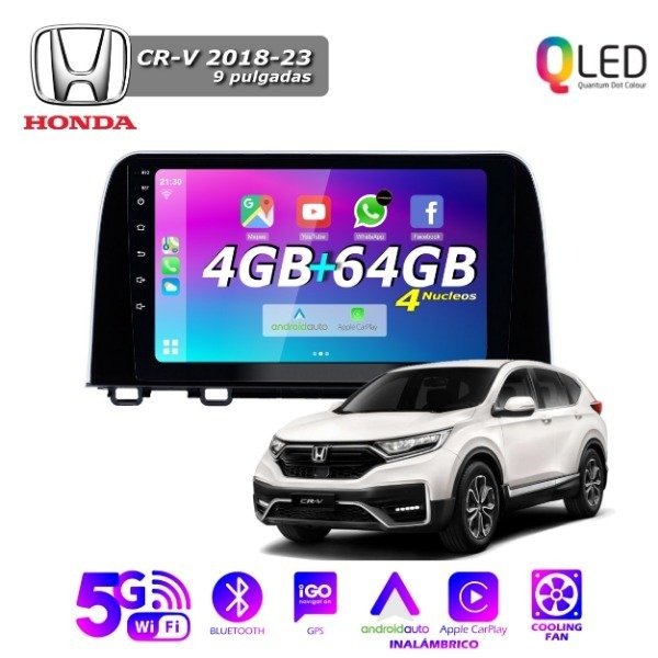 Producto - MULTIMEDIA HONDA CRV 2017/23 - 9" CON CAR PLAY Y ANDROID AUTO