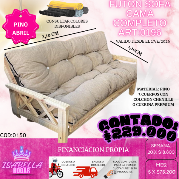 Producto - FUTON COMPLETO