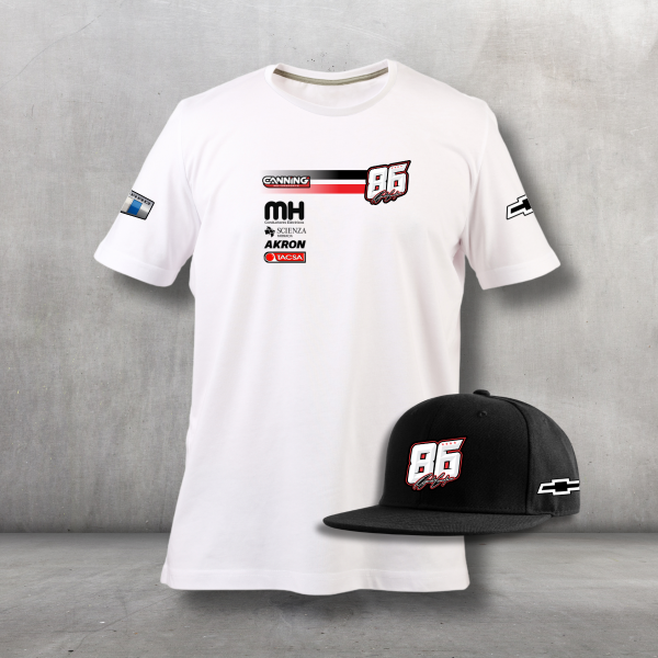 Producto - Combo Agustin Canapino Chevrolet Remera Modal + Gorra