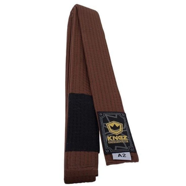 Producto - Cinturón faixa BJJ Jiu Jitsu Kingz Gold Label V2 Marron - 0