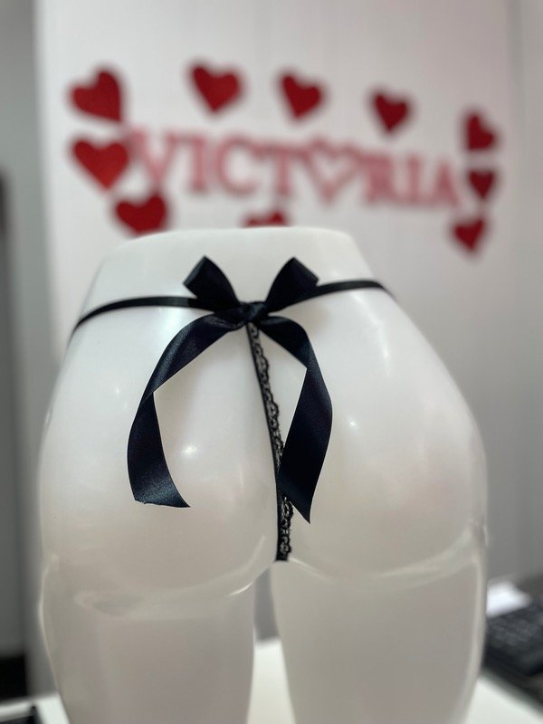 Producto - LESS MOÑO GRANDE ENCAJE (negro)