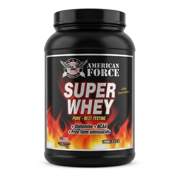 Producto - Super Whey American Force x 1k - Pote sabor Frambuesa