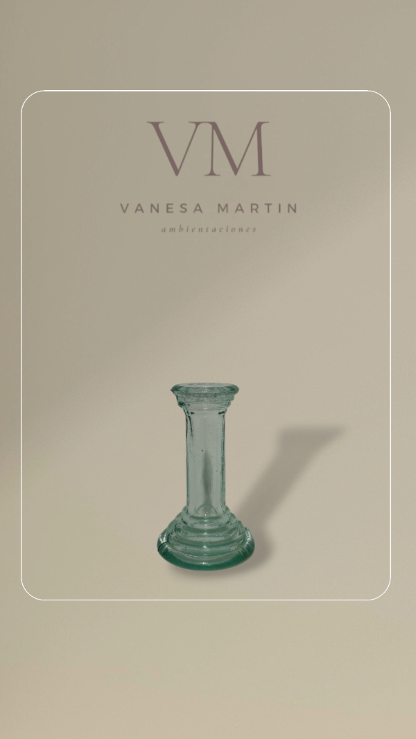 Producto - Candelabro de vidrio vela alta