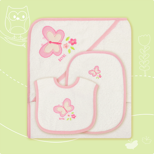 Producto - Set 3 piezas toallón, babita, babero 98
