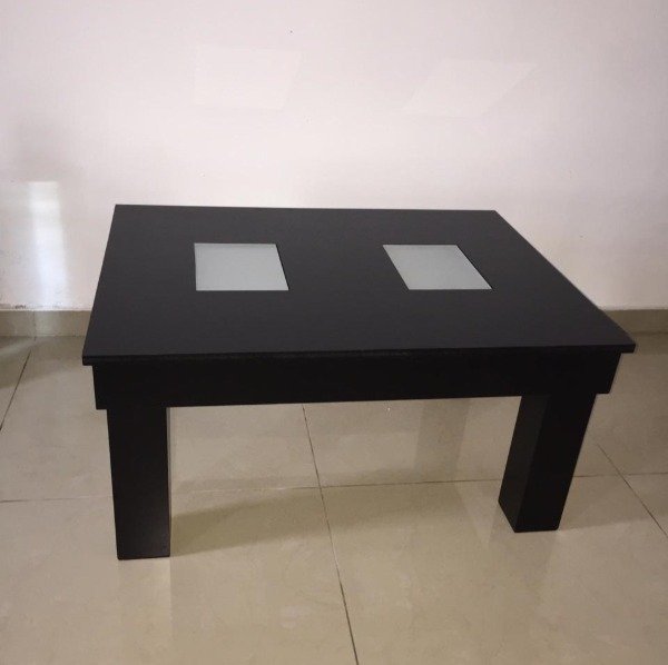 Producto - Mesita Ratona MDF Blanca o Negra vidriada - 2