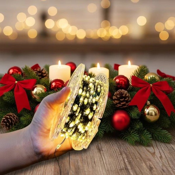 Producto - Guirnalda 500 Luces Rollo Led Alambre Cálida 50m Con Control - 5