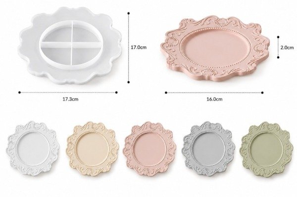 Producto - Molde plato o bandeja vintage redondo