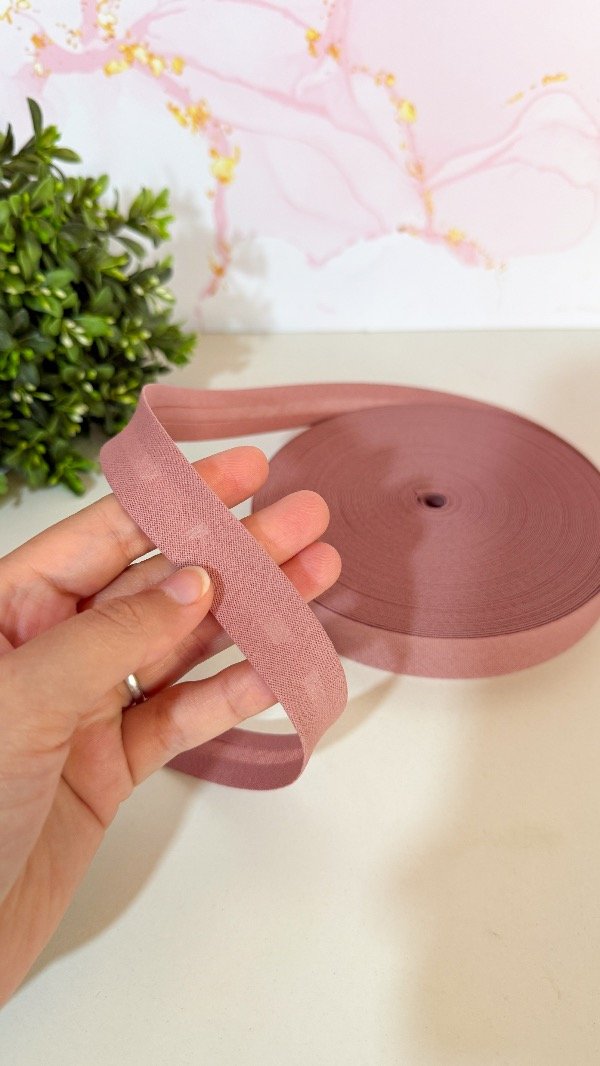 Producto - Cinta bies lisa rosa viejo - 3mts