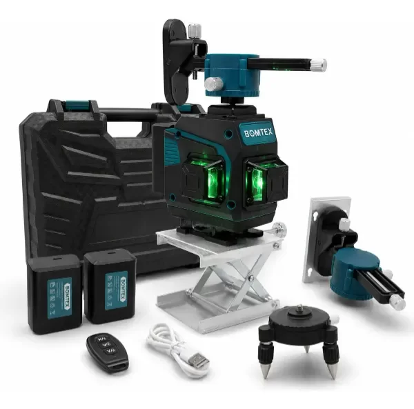 Producto - Nivel Laser Verde 12 Lineas 360 Autonivelante 2 Baterias