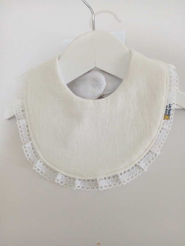 Producto - Babero Tiza c/ puntilla
