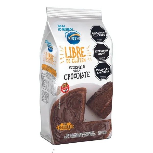 Producto - BIZCOCHUELO SIN TACC CHOCOL.ARCOR X500 GR