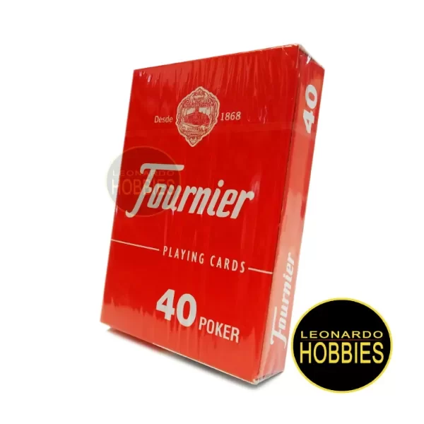 Producto - Naipes Póker 55 Cartas "Monito" Plastificadas Rojo Fournier 240 4719