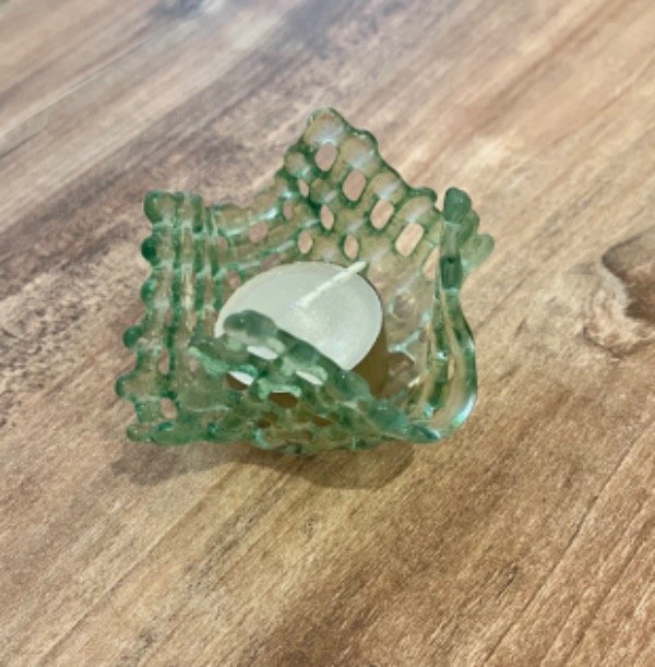 Producto - Portavela Canasta verde