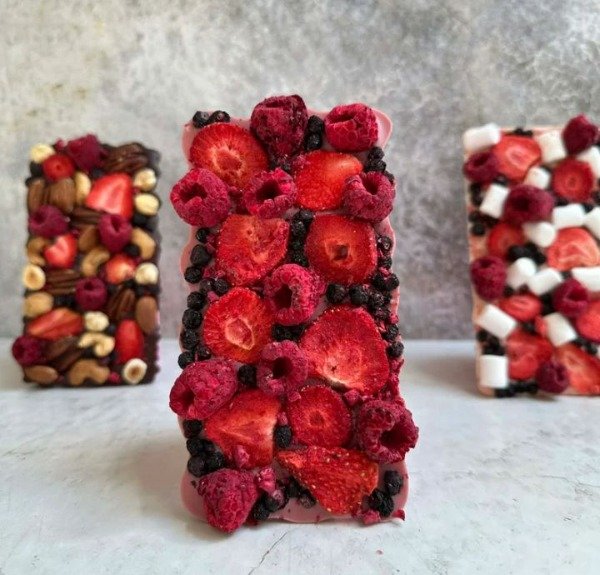 Producto - Molde silicona tableta choco frutillas - 4