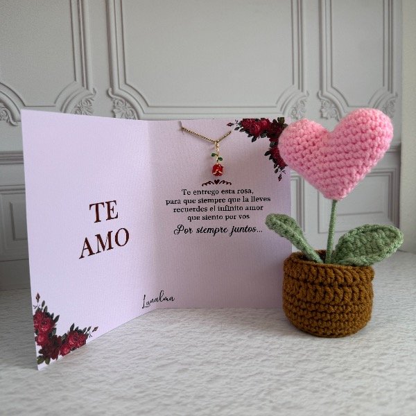 Producto - Combo Rose: Collar + Corazoncito - 2