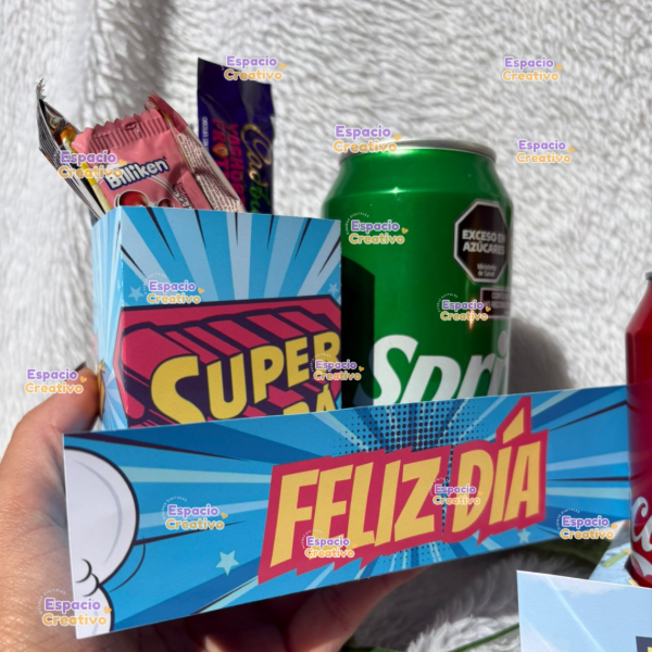 Producto - Bandeja porta lata/botella y snack día del padre