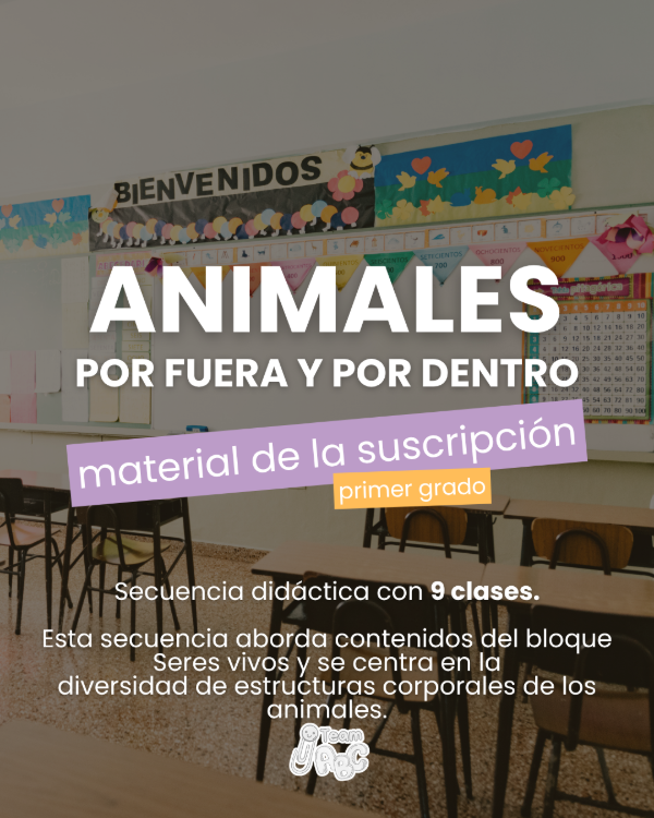 Producto - Secuencia didáctica Animales cubiertas y esqueletos  (PRIMER GRADO) - 0