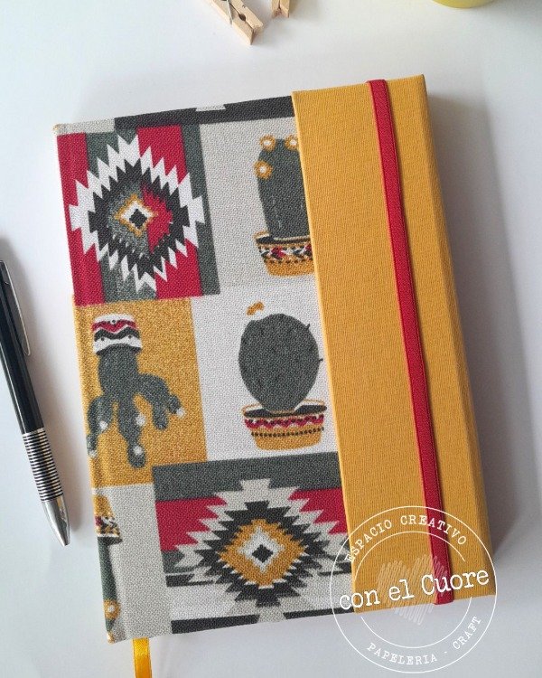 Producto - Cuaderno artesanal - Hojas lisas - Solapa cierre