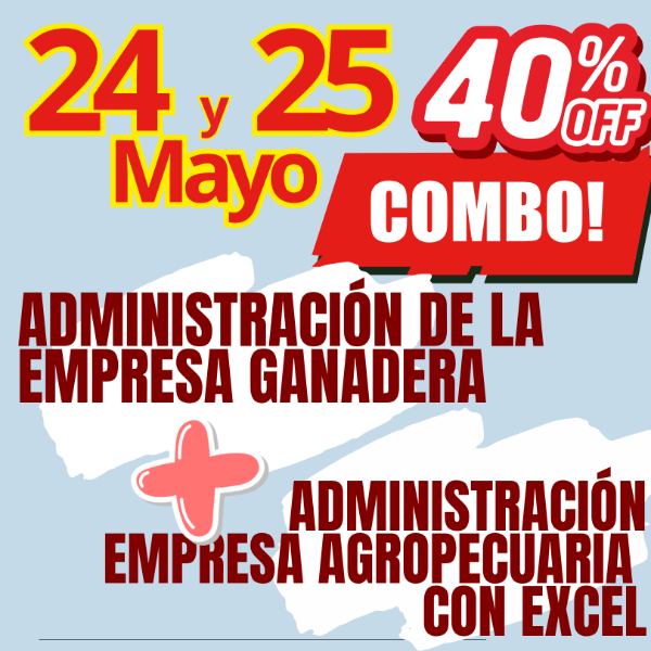 Producto - COMBO 2 CURSOS: Administración Ganadera + Gestión Agropecuaria con Excel