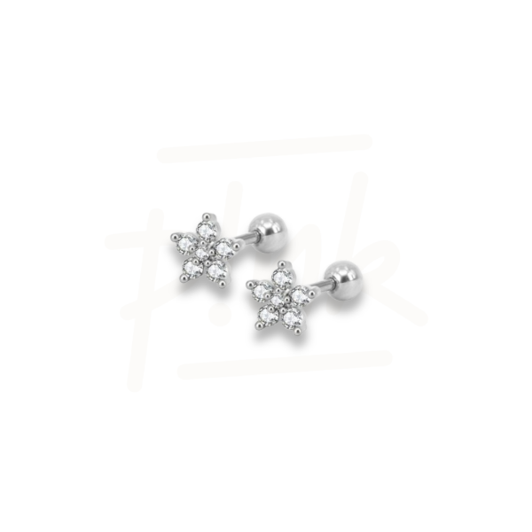 Producto - HELIX FLOR STRASS ACERO