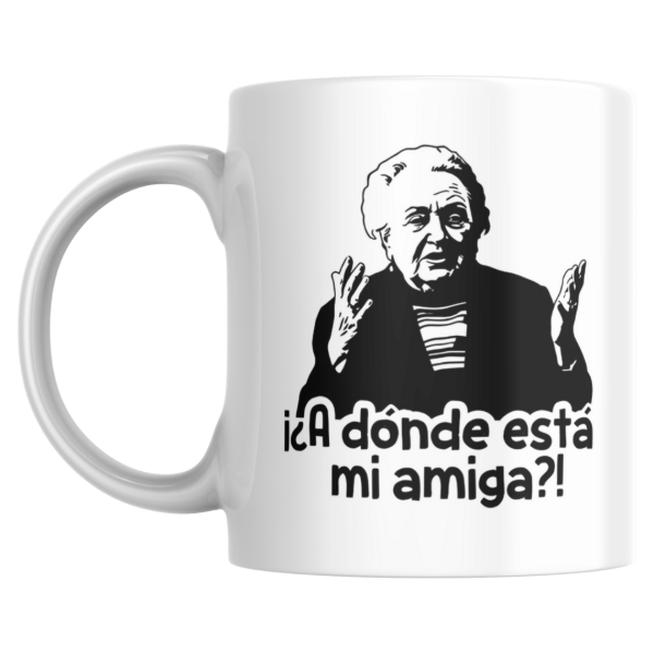 Producto - taza - a donde esta mi amiga (esperando la carroza)
