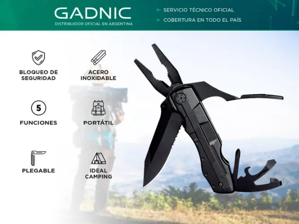 Producto - Alicate de Herramientas Multifuncionales Plegable -Gadnic DFVT10 (MULTIH03) - 1