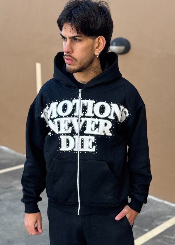 Producto - Campera Mixed Emotion Negra - 0