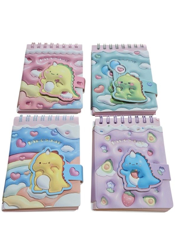 Producto - Mini anotador con cierre velcro Dino