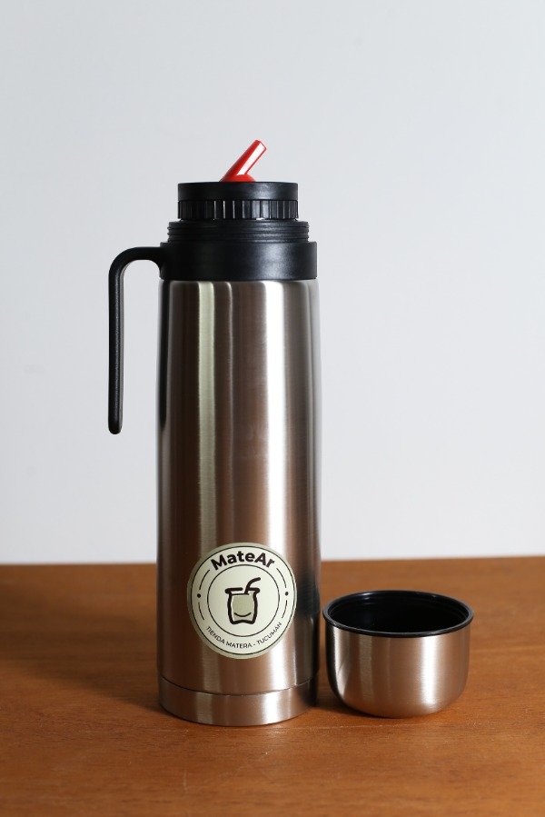 Producto - Termo media manija 1L plateado