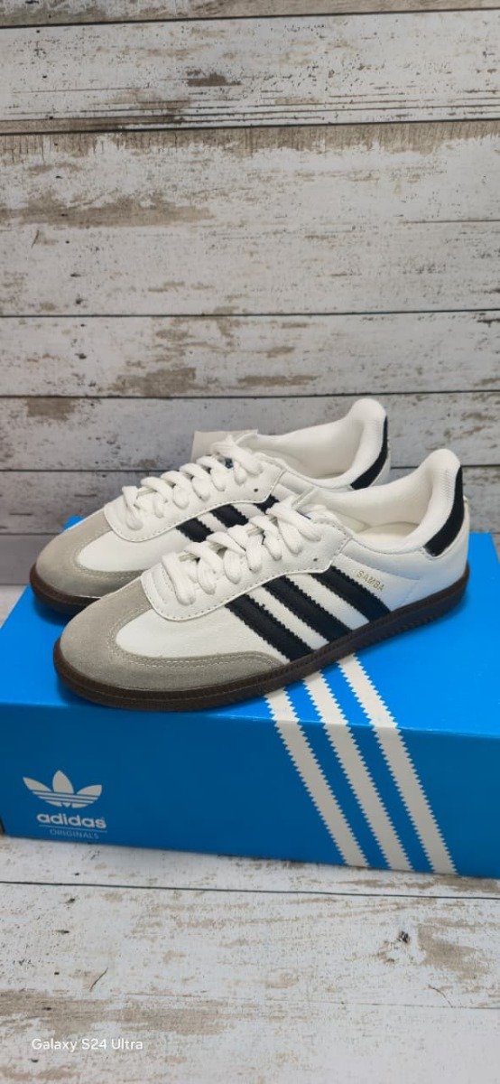 Producto - adidas samba blanco con base marron del 35 al 40 - 0