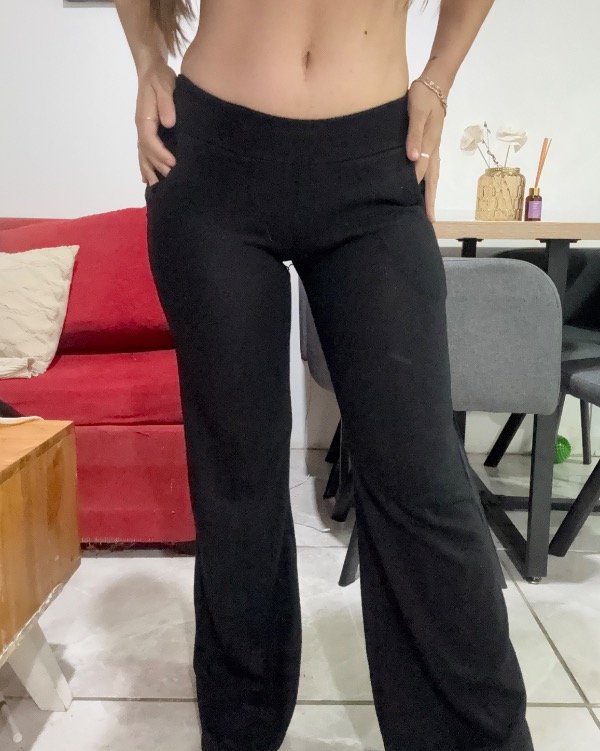 Producto - Pantalón tiro bajo lanilla