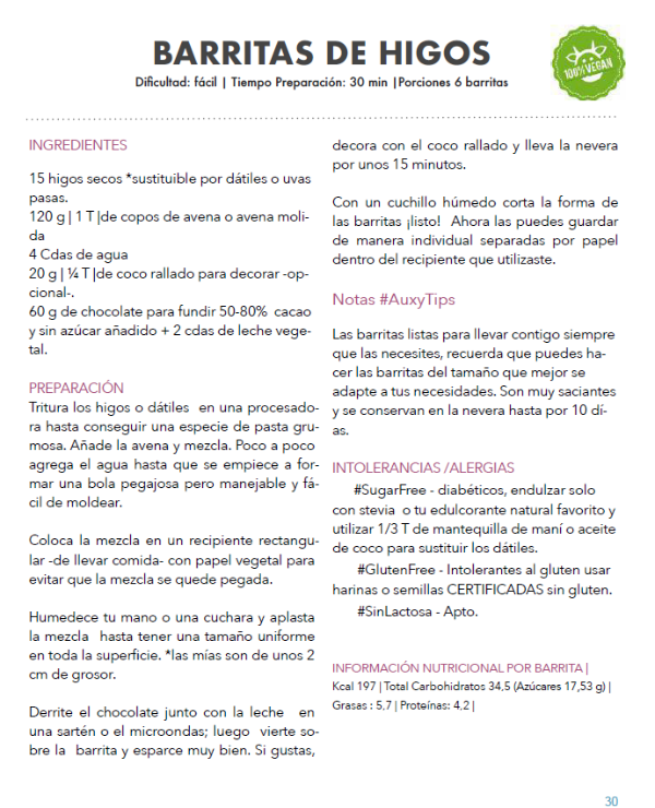 Producto - Galletitas y Barritas Saludables Recetario Libro pdf Imprimible Digital - 1