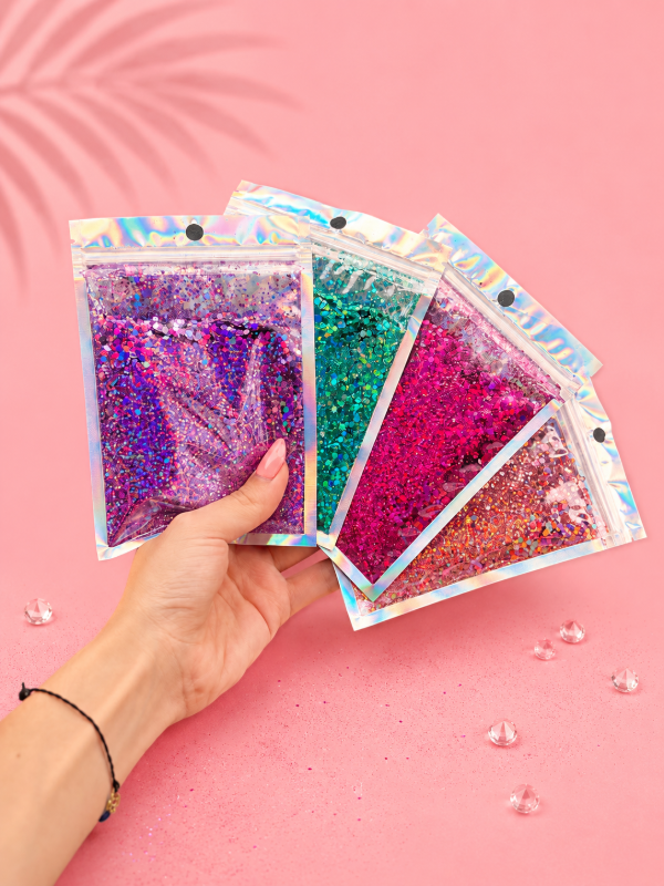 Producto - Glitter en Polvo Holográfico x2 un (16 grs c/u)