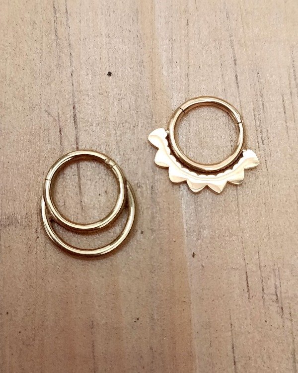 Producto - Piercing Clicker Corazon y Doble