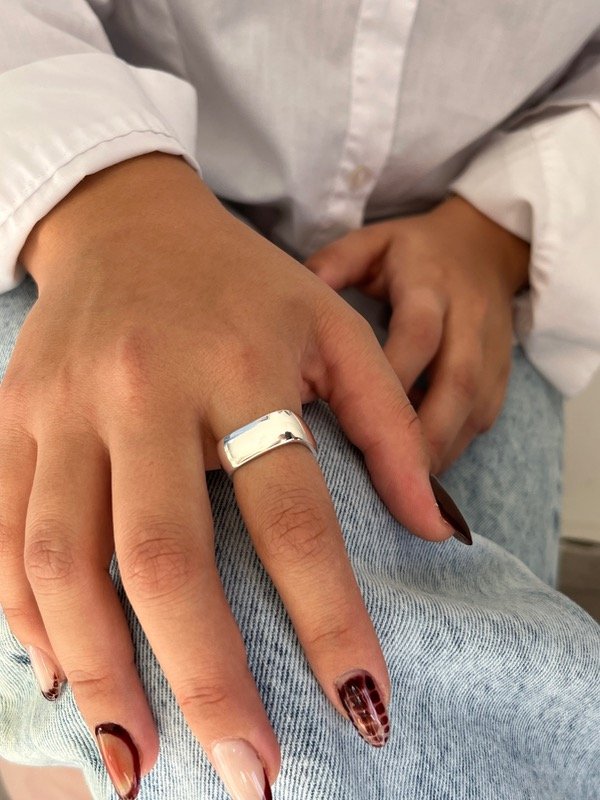 Producto - Anillo inflado cuadrado liso