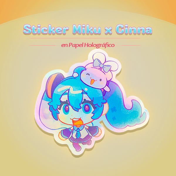 Producto - Miku c/Cinna en cabeza (holo)