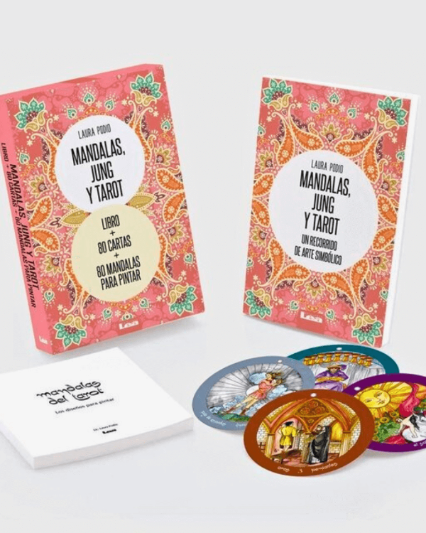 Producto - Mandalas Jung y Tarot (caja con libro, block y cartas). Laura Podio. Ed Lea
