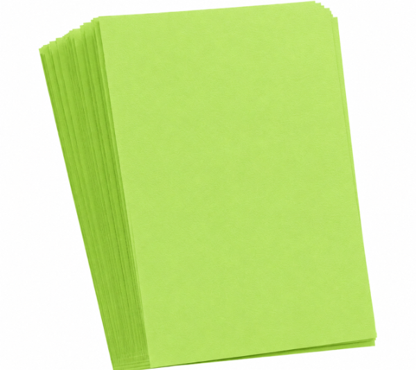 Producto - 100 Folios Matte Genericos - Tamaño Standard 63,5 x 88mm - Color Verde Manzana
