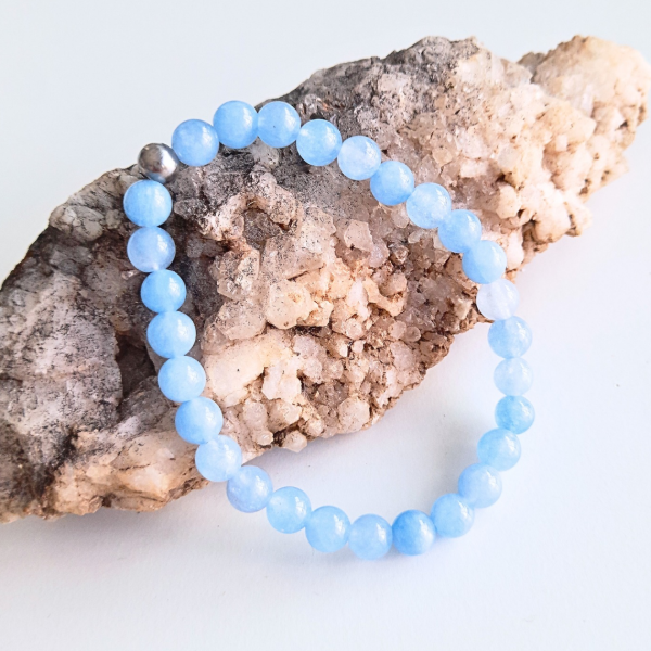 Producto - Pulsera esferas de Ágata Celeste