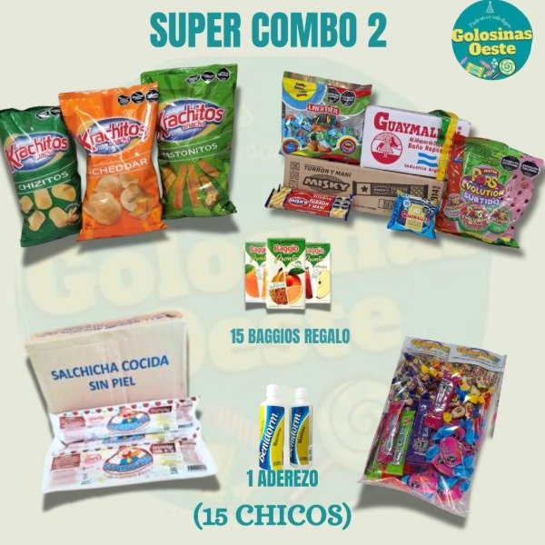 Producto - Super combo 2 ( 15 Chicos)