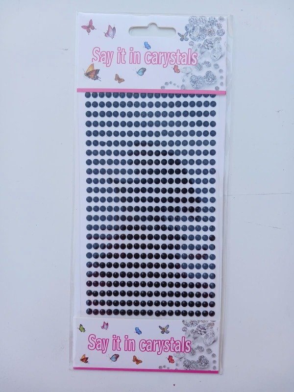 Producto - Cristales Autoadhesivos 456 PCS Negro