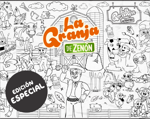 Producto - Lonita para pintar "La granja de Zenon" - edicion especial