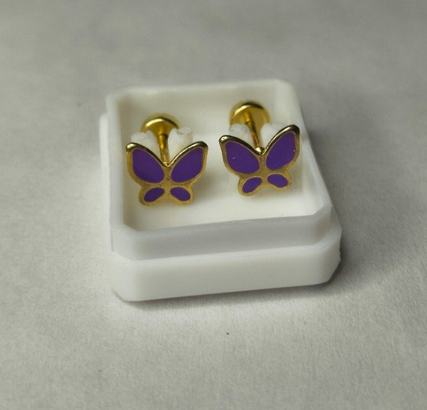 Producto - Abridor dorado mariposa lila