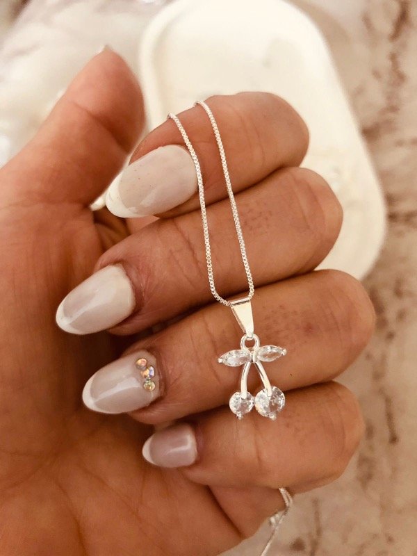 Producto - Conjunto Cherry blanco Plata 925