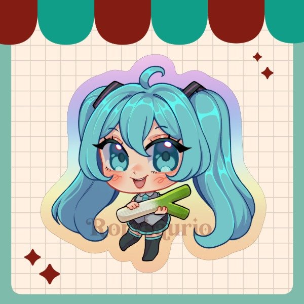 Producto - Sticker holo - Miku
