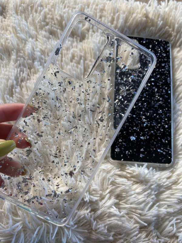 Producto - Case hoja de oro transparente