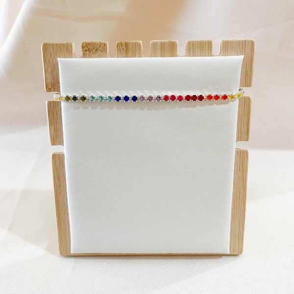 Producto - Pulsera Tennis Elastizada Multicolor